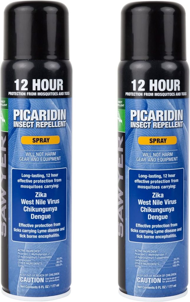 20% Picaridin Insect Repellent, Continuous Spray, 6 Fl Oz (Pack of 2). Repelente de insectos con 20 % de picaridina, pulverización continua, 6 onzas líquidas (paquete de 2)