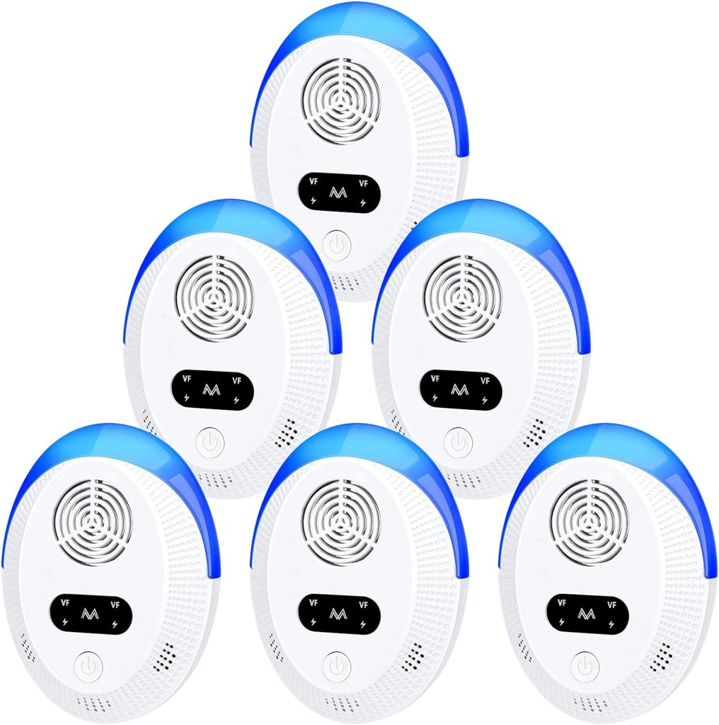 2024 Upgraded Version Ultrasonic Pest Repeller, Mouse Repellent Indoor, Pest Control, Pest Repellent for Home,Kitchen, Office, Warehouse, Hotel 6 Packs. Repelente de plagas ultrasónico versión mejorada 2024, repelente de ratones para interiores, control de plagas, repelente de plagas para el hogar, la cocina, la oficina, el almacén, el hotel, paquete de 6