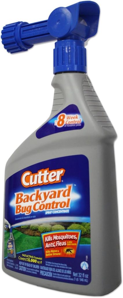 Backyard Bug Control Spray Concentrate, Mosquito Repellent, Kills Mosquitoes, Fleas & Listed Ants, 32 fl Ounce. Concentrado en aerosol para el control de insectos en el patio trasero, repelente de mosquitos, mata mosquitos, pulgas y hormigas, 32 onzas líquidas