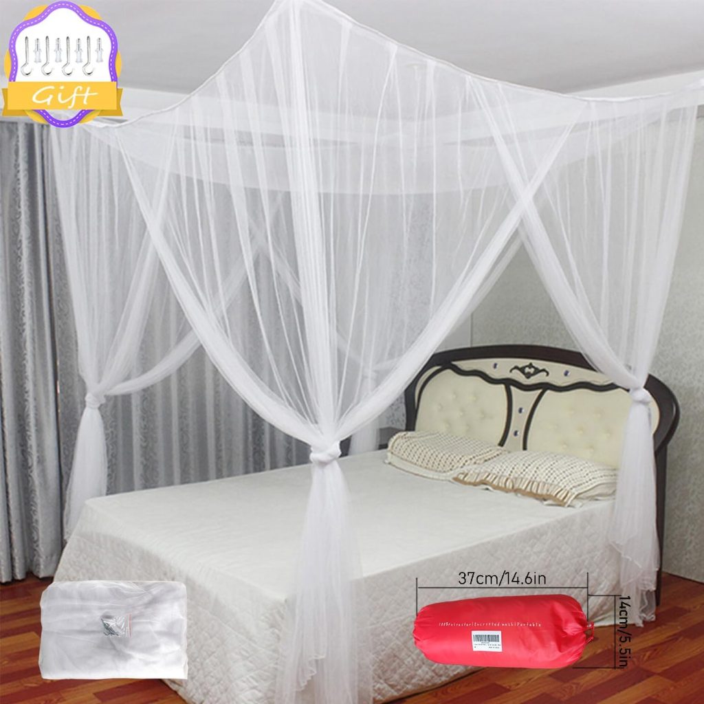 Digead Mosquitera Cama,Universal Mosquitera para Cama, Cama Infantil, Mosquitera Cama Grande, MATRIMONIAL, Mosquitera de 4 Puertas-Apto para la mayoría de los Tipos de CamaDigead Mosquito Net Bed, Universal Mosquito Net for Bed, Children's Bed, Mosquito Net for Large Bed, DOUBLE, 4-Door Mosquito Net - Suitable for Most Types of Beds