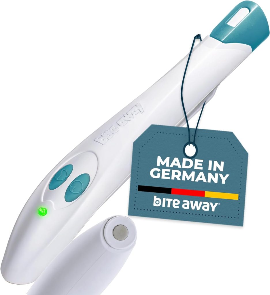 Electronic Bug bite Treatment for Mosquito Bites, Made in Germany. Tratamiento electrónico para picaduras de mosquitos, fabricado en Alemania.