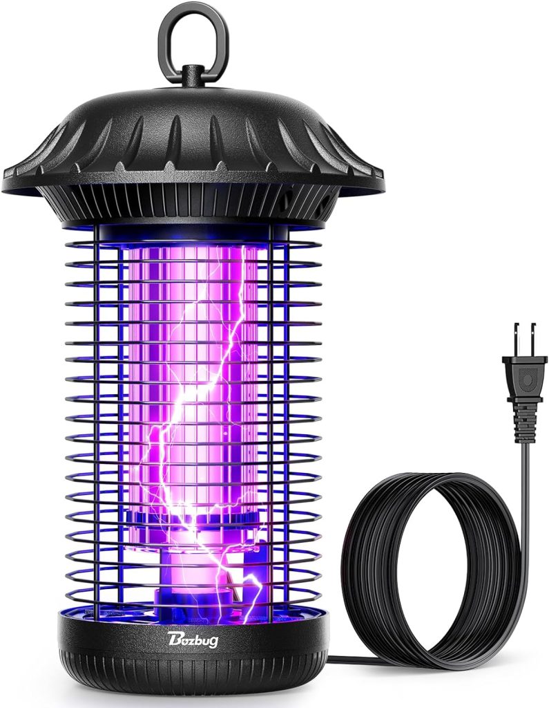 LED Bug Zapper Indoor Outdoor, 10 Years Lifespan Lamp Sustainable Less Power, 6.5ft Power Cord, High-Voltage Mosquito Zapper, Fly Trap Mosquito Trap, Fly Killer Fly Zapper, Exterminador de insectos LED para interiores y exteriores, lámpara de 10 años de vida útil, menos energía, cable de alimentación de 6,5 pies, exterminador de mosquitos de alto voltaje, trampa para mosquitos, trampa para mosquitos, exterminador de moscas, matamosquitos