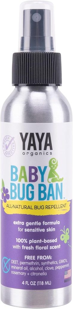 All-Natural, Proven Effective Repellent for Babies, Kids and Sensitive Skin (4 ounce spray). Repelente totalmente natural y de eficacia comprobada para bebés, niños y pieles sensibles (spray de 4 onzas)