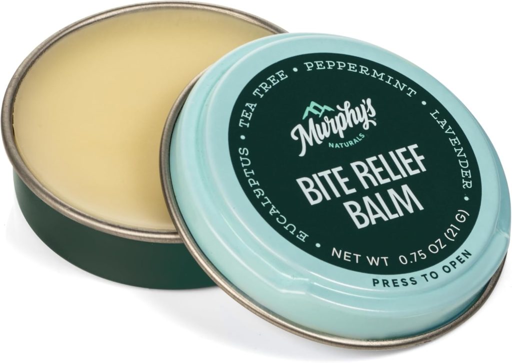 Insect Bite Relief Balm, Immediate, Soothing Relief from Bug Bites, Proven, Plant-Based Ingredients Like Tea Tree, Chamomile, and Lavender, Travel Sized, Made in USA. Bálsamo para aliviar picaduras de insectos, alivio inmediato y calmante de las picaduras de insectos, ingredientes vegetales comprobados como árbol de té, manzanilla y lavanda, tamaño de viaje, fabricado en EE. UU.