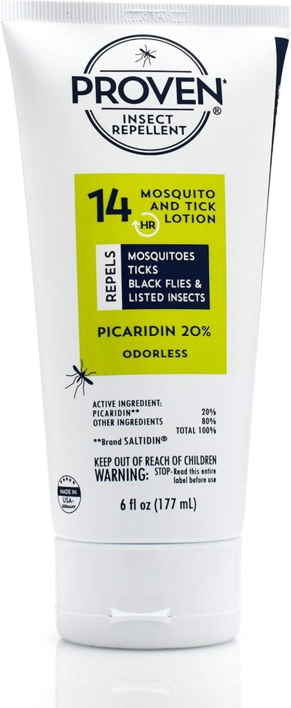 Insect Repellent Lotion, Keep Mosquitoes, Ticks and Flies Off, DEET Alternative Repellent, Great for Outdoor Camping and Hiking, Odorless Lotion. Loción repelente de insectos, mantiene alejados a los mosquitos, garrapatas y moscas, repelente alternativo al DEET, hasta 14 horas de protección, ideal para acampar y hacer caminatas al aire libre, 6 onzas, loción sin olor