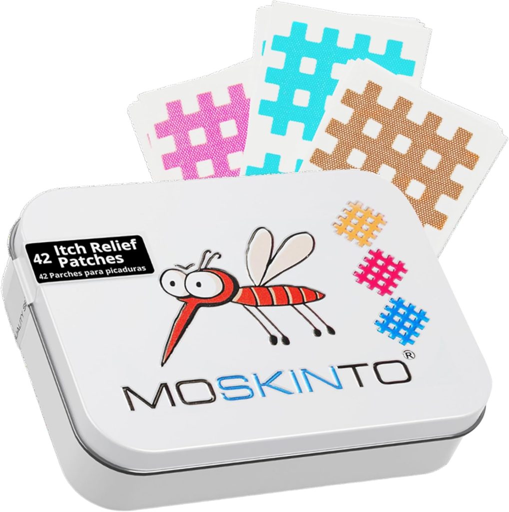 Mosquito Itch Relief Patches for Kids & Adults, Bug Bite Patches Soothe Swelling & Itching, Anti Itch Bug Bite Relief.. Parches para aliviar la picazón de los mosquitos para niños y adultos, parches para picaduras de insectos que alivian la hinchazón y la picazón, alivio de la picazón y las picaduras de insectos.