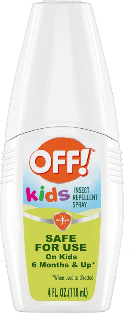 Repelente de insectos en aerosol para niños OFF!, 100 % aceites vegetales, seguro para usar en bebés, niños pequeños y niños, 4 oz. Insect repellent spray for kids, 100% plant oils, safe for use on babies, toddlers and children, 4 oz